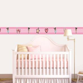 Faixa Decorativa Quarto Bebê Infantil Bailarina 3M