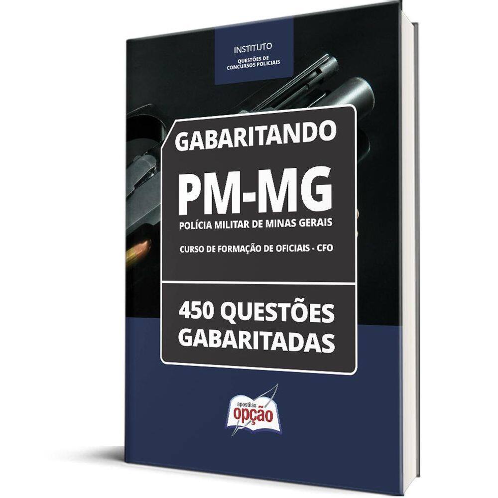 Caderno Pm Mg Curso Formação Oficiais Cfo 450 Questões