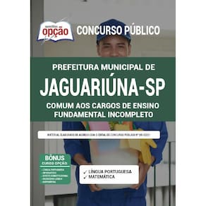 Apostila Concurso Jaguariúna Sp - Fundamental Incompleto