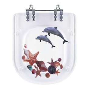 Tampa De Vaso Poliéster Decorada Golfinho E Conchas Etna Para Louça Icasa