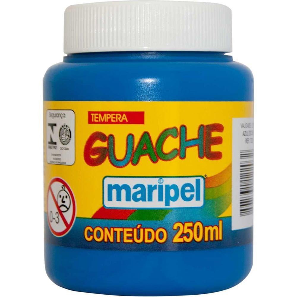 Tinta Guache 250Ml Azul Escuro