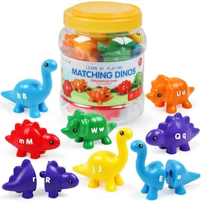 Brinquedo de dinossauro correspondente GKDOMS ABC Letters para crianças de 18 anos ou mais