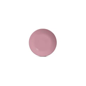 Prato de Sobremesa Rosa Retro Ceramica Fosco 1un