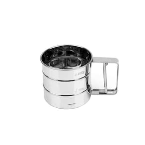 Tapioqueira Polvilhador de Tapioca Farinha Caneca Inox 250g