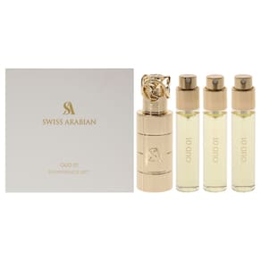 Mini conjunto de presentes unissex Perfume Swiss Arabian Oud 01 3 x 10 ml