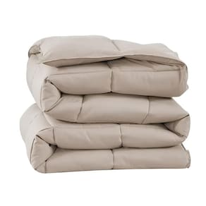 Edredom Queen Toque de Pluma 240 x 260 cm Ecopluma Camesa Bege Premium
