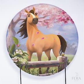 Painel Decorativo para Festa 1,30x1,30 metros Vesti Fácil com Elástico Spirit - Fera Print
