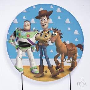 Painel Decorativo para Festa 1,30x1,30 metros Vesti Fácil com Elástico Toy Story - Fera Print