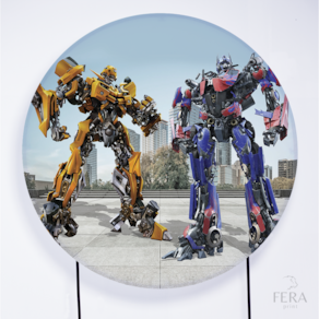 Painel Decorativo para Festa 1,30x1,30 metros Vesti Fácil com Elástico Transformers - Fera Print