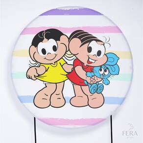 Painel Decorativo para Festa 1,30x1,30 metros Vesti Fácil com Elástico Turma da Mônica - Fera Print