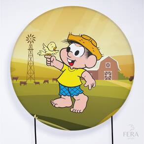 Painel Decorativo para Festa 1,30x1,30 metros Vesti Fácil com Elástico Turma da Mônica - Fera Print