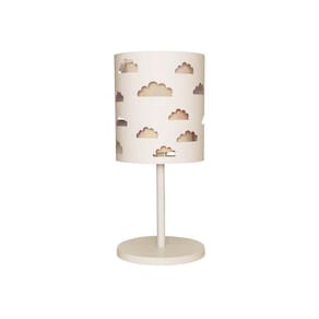 Abajur Infantil Nuvens Duplo Cáqui -Base Br 20X41
