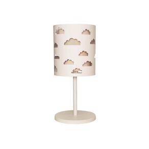 Abajur Infantil Nuvens Duplo Cáqui -Base Br 20X41