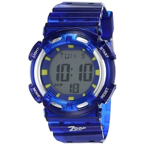 Relógio Zoop Digital para crianças NKC3026PP02 com mostrador cinza azulado