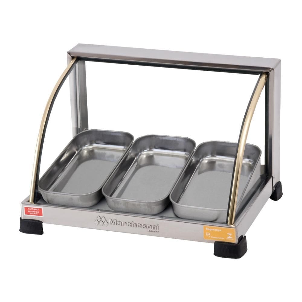 Estufa para Salgados 3 Bandejas Marchesoni Linha Ouro Inox 220V - EF.2.032