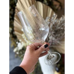 Unidade taça Água/Vinho Tulipa Optic em cristal ecológico 550ml
