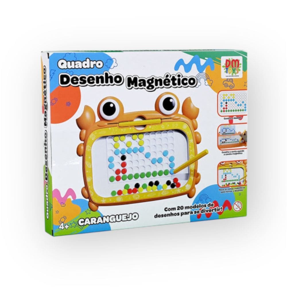 Quadro Magnético Caranguejo Mágico Educativo DM Toys