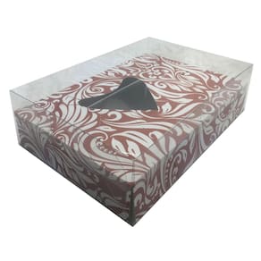 Caixa Coração De Colher 500G Vermelho Floral