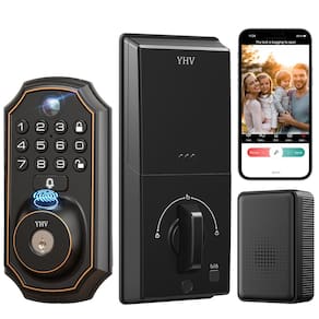 Entrada sem chave Smart Door Lock YHV com aplicativo de impressão digital da câmera