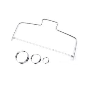 Cortador de Bolo Redondo e Nivelador Fio Duplo Aço Inox