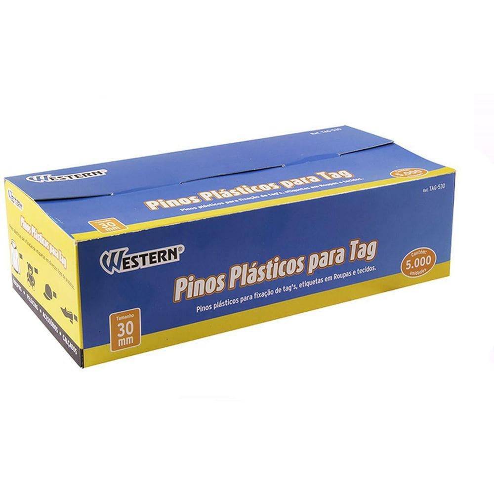 Pino Plastico Tag 30Mm Cx Com 5000