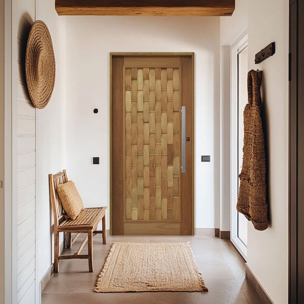 Porta em Pé Batente Puxador Barra Chata 92cm X 210cm Esquerdo