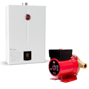 Kit Aquecedor 22L GN + Bomba Pressurizadora 350W 127V Rheem