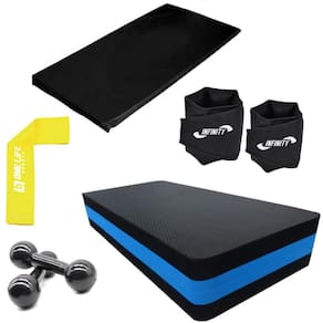 Kit Colchonete + Caneleira 2 Kg + Step + Peso 3Kg +Band Leve