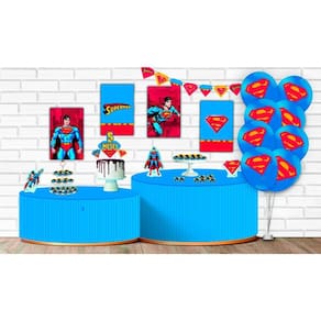Kit Festa Mêsversário Super Homem Geek Decorativo