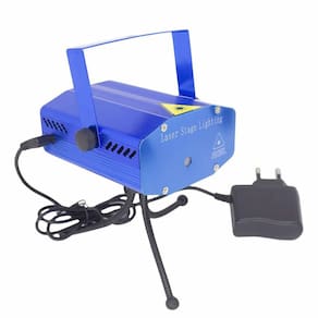 Kit 2 Mini Laser Projetor Holográfico Stage Lighting Azul Jd
