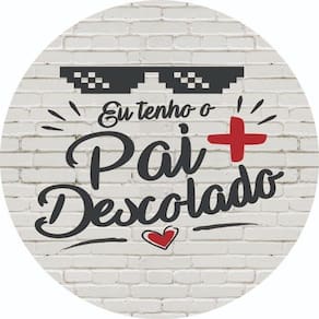 Painel Redondo 3D Sublimado Dia Dos Pais Frd-2972