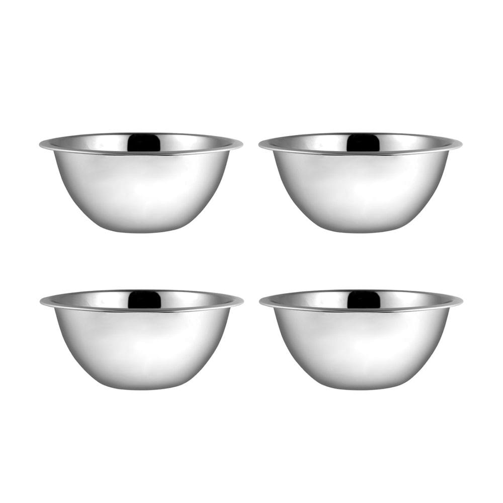 Tigela Bowl Pote Cumbuca Saladeira 720ml Aço Inox 4un