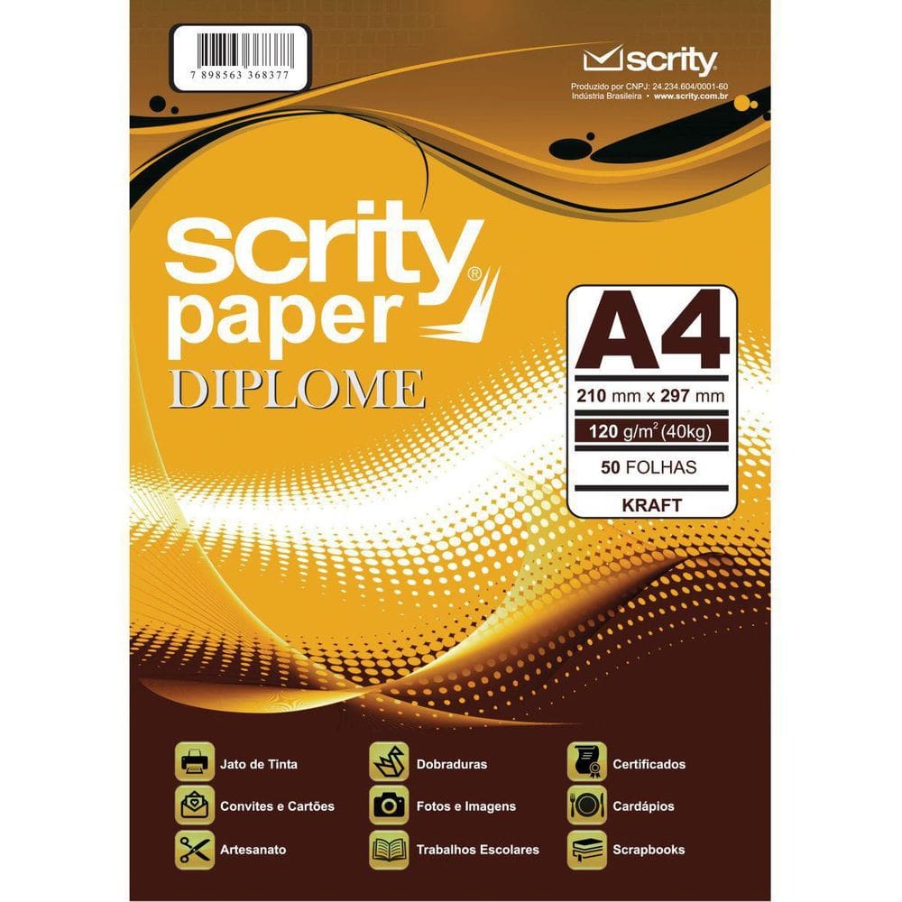 Papel Kraft Folha Kn 120G.