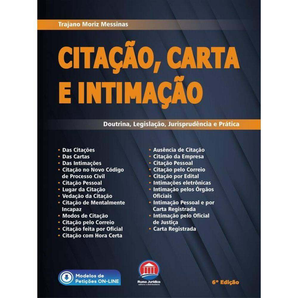 Citação, Carta E Intimação - 2022