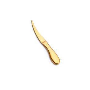 Faca para Camarao Limpar Cortar Frutos Mar Aço Inox Dourado