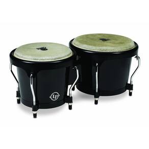 Bongos Latin Percussion LP Aspire Fiberglass LPA601F-BK Preto