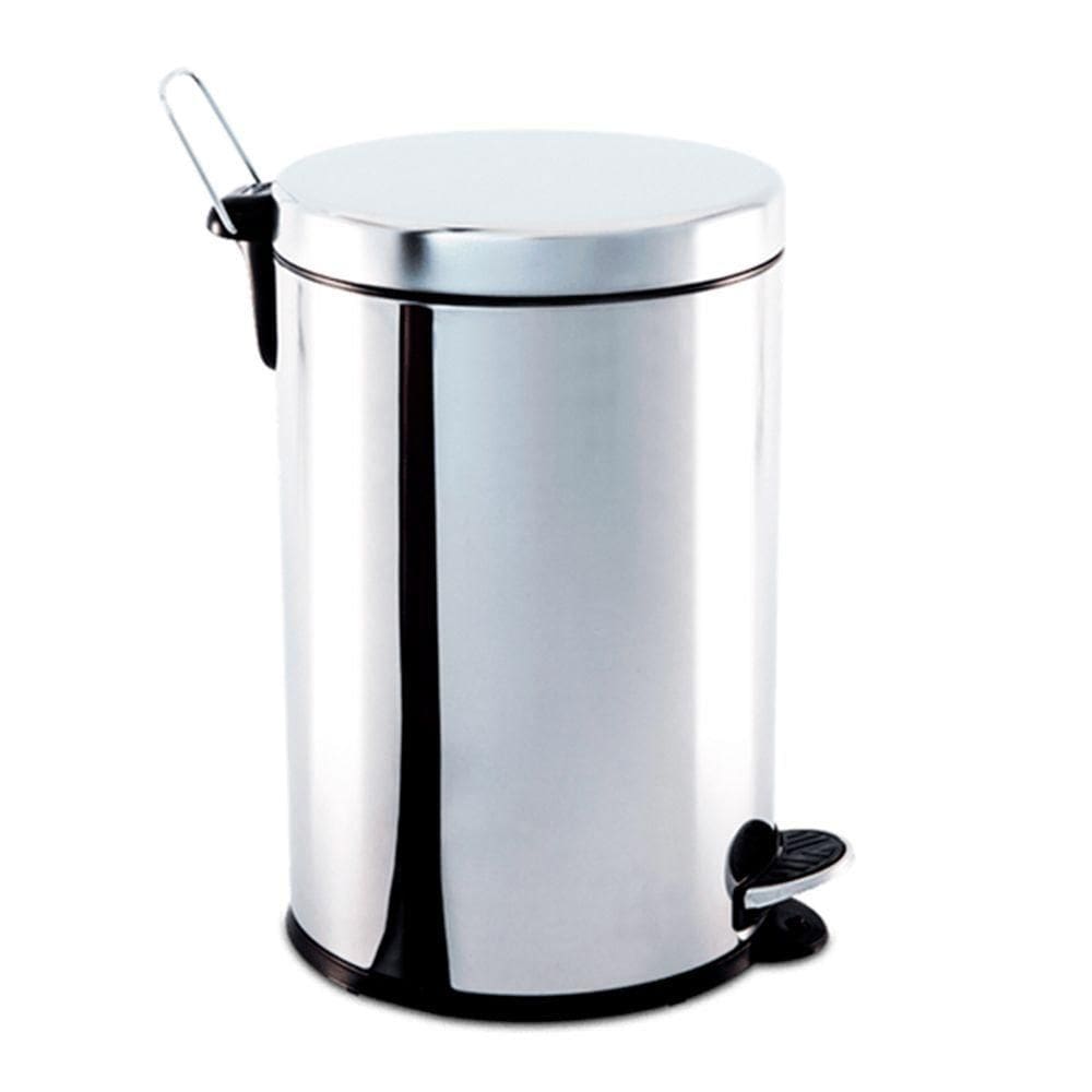 Lixeira Decorline Aço Inox Com Pedal E Balde 5 Litros - Brinox 3040/202