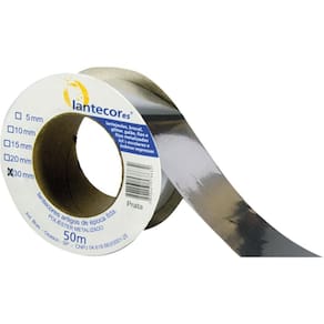 Fita Metalóide 10mmx50mts. Prata - Lantecor