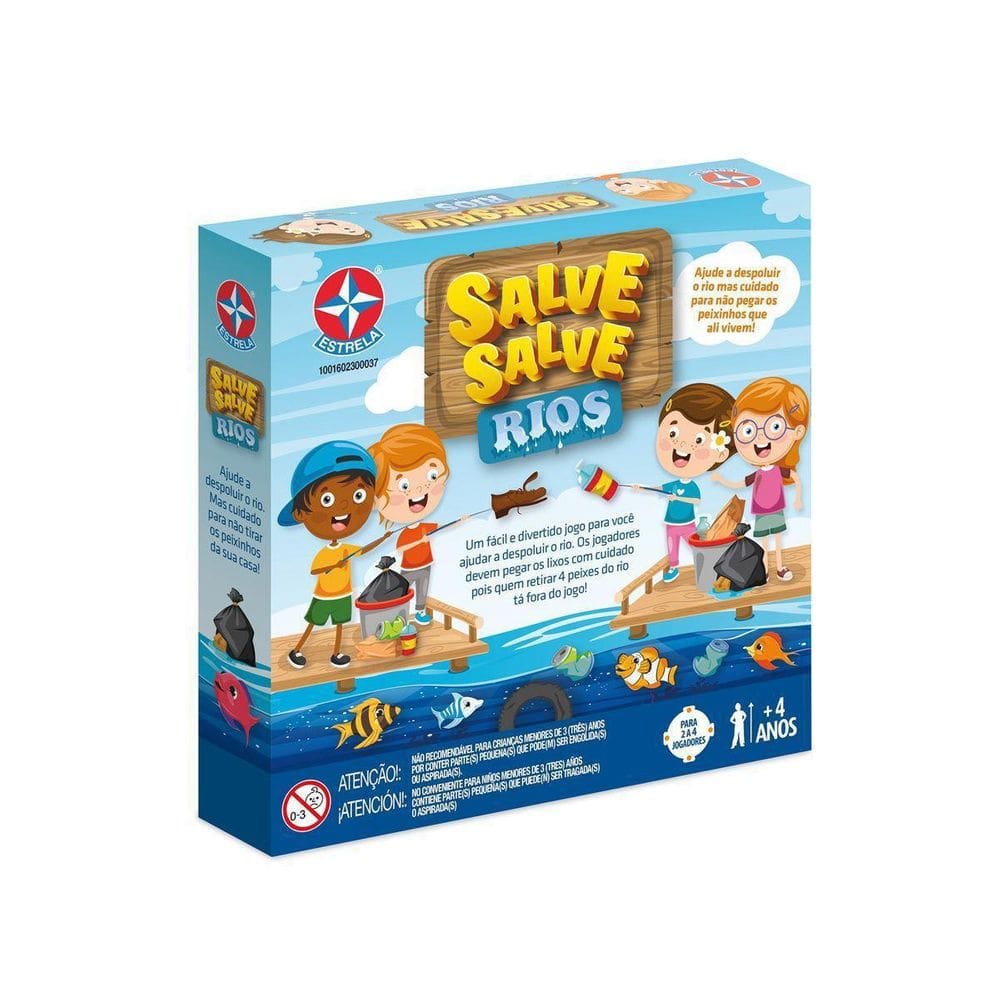 Jogo de Tabuleiro Estrela Salve Salve Rios - +4 Anos