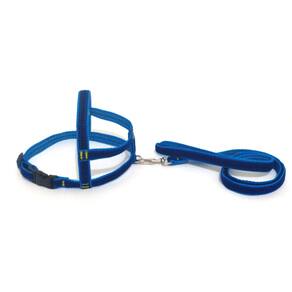 Conjunto Peitoral de Veludo liso azul tamanho 01