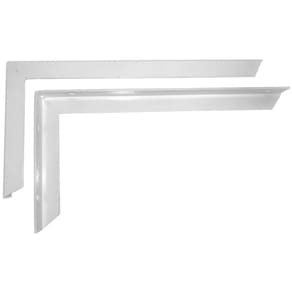 Kit 4 Suporte Mão Francesa Cantoneira 30Cm Branca