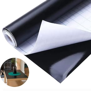 Adesivo Vinil Lavável Preto contact geladeiras, Armários Auto adesivo