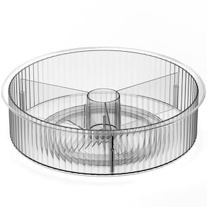 Organizador Giratório 3 Divisórias Multiuso Coza New Retrô 31cm Maquiagem Temperos