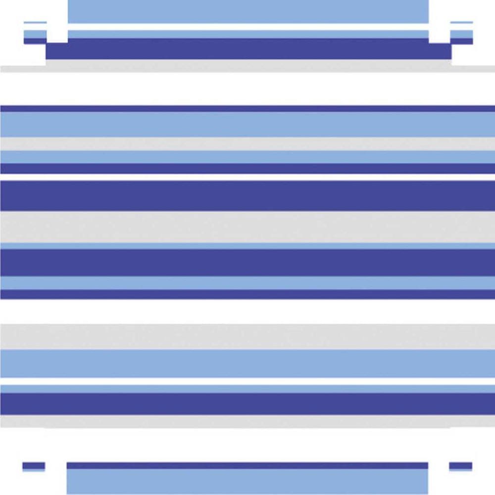 Papel Presente Bobina Couche 60Cm Modelo 345 Listrado Azul