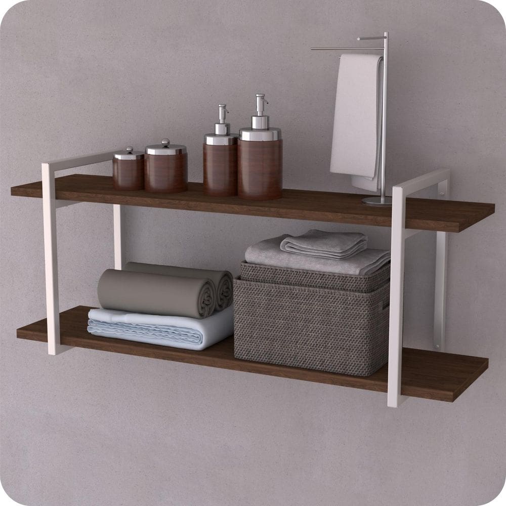 Prateleira Estilo Industrial Banheiro Parede GND BM 80cm