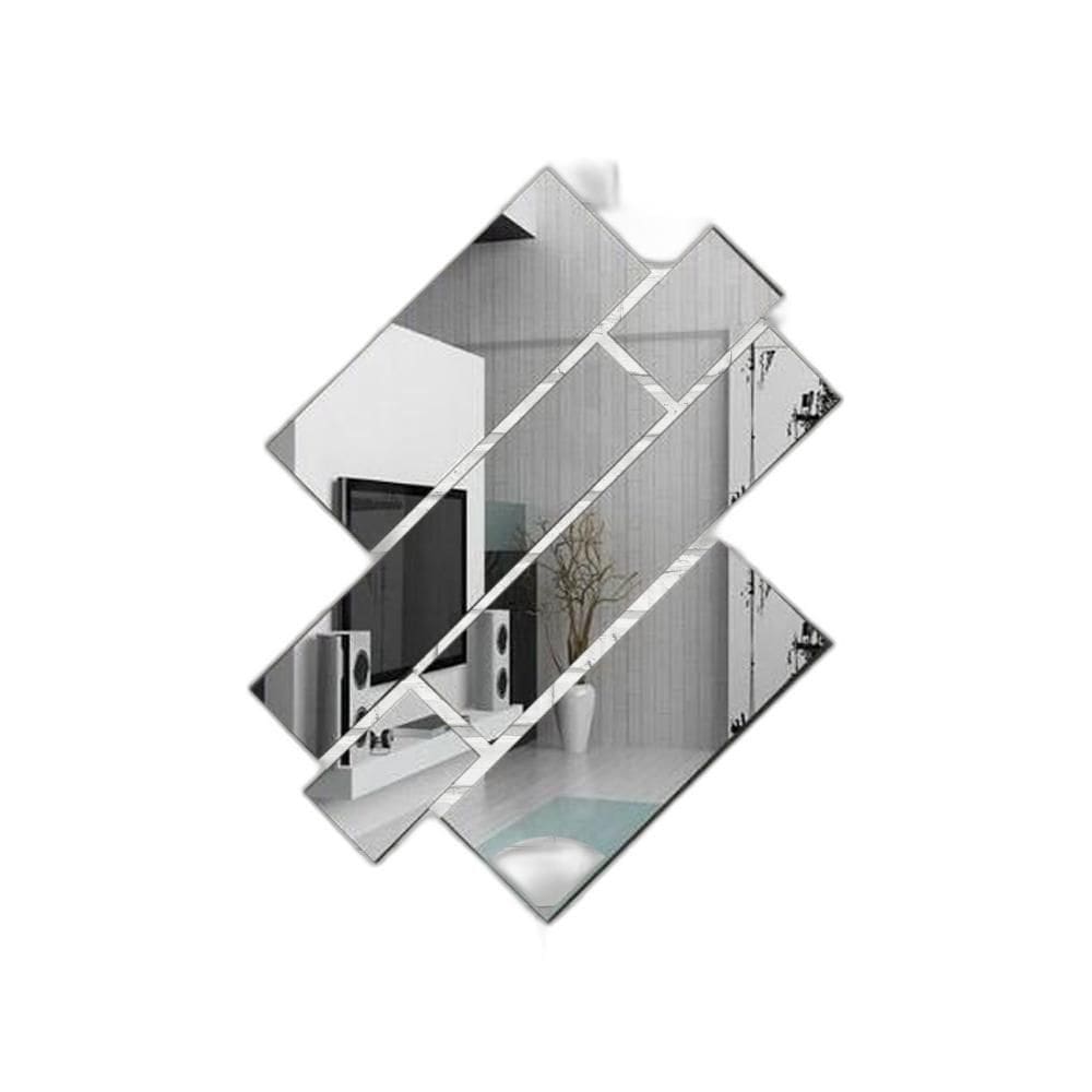 Espelho decorativo retângulos 6 peças