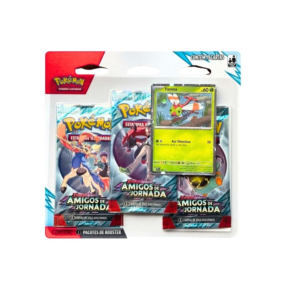 Cartas Pokémon Blister Triplo Amigos de Jornada - Copag