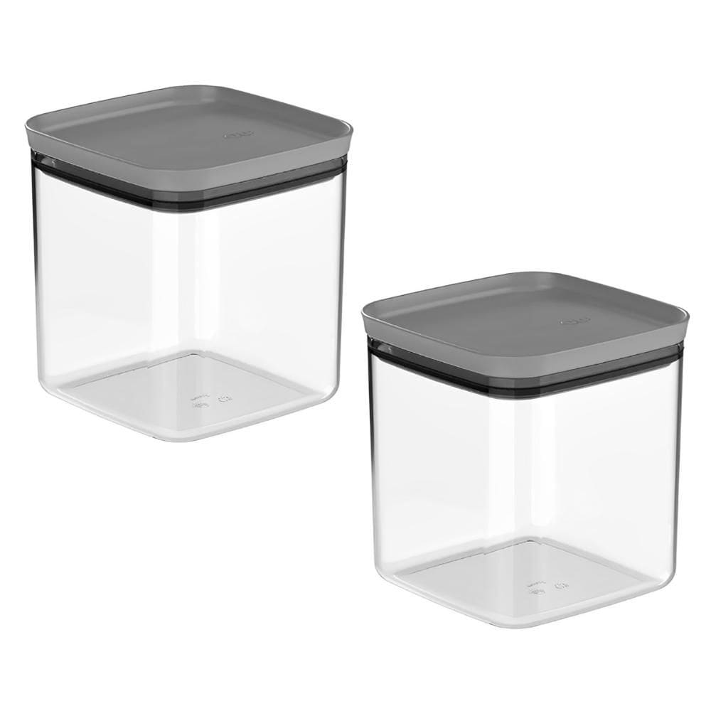 2un Pote Hermetico 2,3 Litros Maxxi Block Natural - OU
