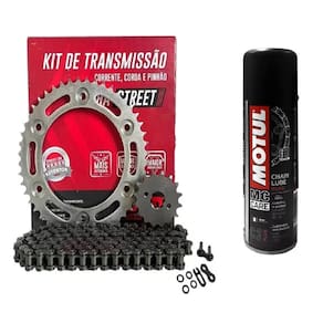 Kit Transmissao Tracao Relacao Honda Cb250f Twister 2016 A 2022 Did 64945 + Motul C2