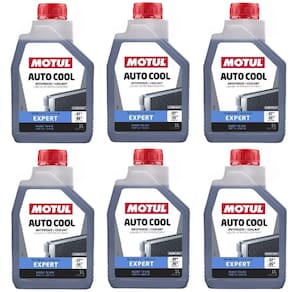 Kit Com 6 Fluido Motul Auto Cool Expert Radiador Arrefecimento -37º Br 1L